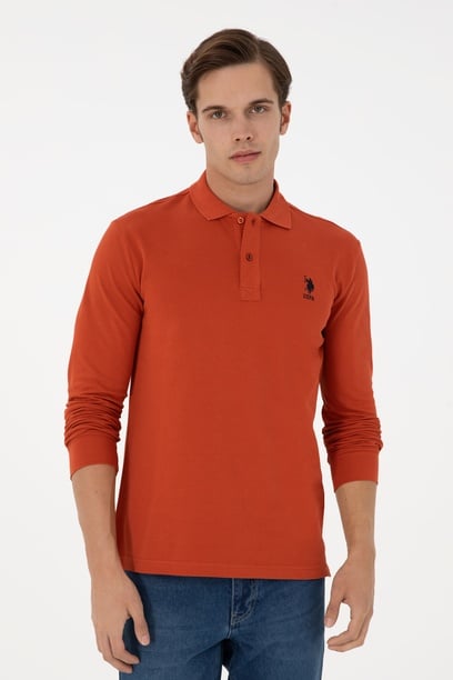 Erkek Kiremit Basic Sweatshirt