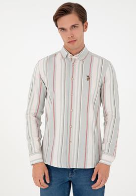 Erkek Mint Uzun Kollu Gömlek - 50291241018