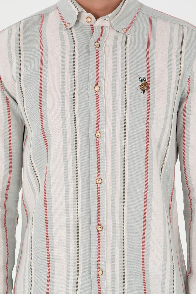 Erkek Mint Uzun Kollu Gömlek - 50291241018