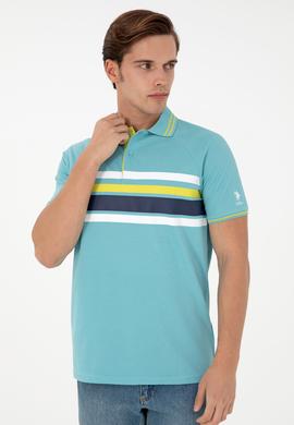 Erkek Regular Fit Polo Yaka Mint Tişört - 50287106028