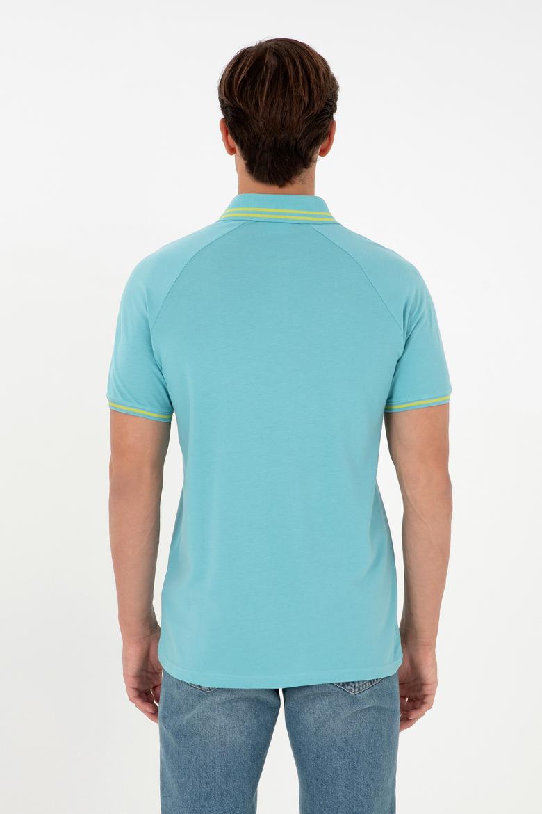 Erkek Regular Fit Polo Yaka Mint Tişört - 50287106028