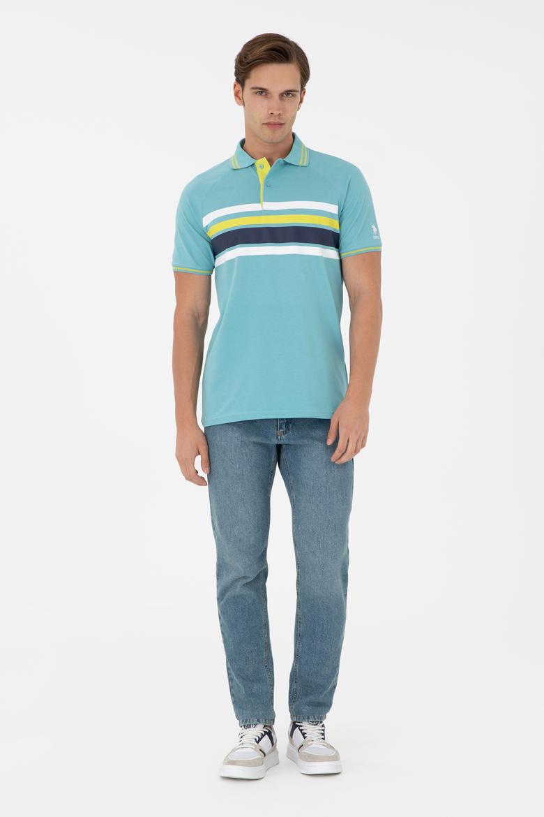 Erkek Regular Fit Polo Yaka Mint Tişört - 50287106028