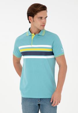 Erkek Regular Fit Polo Yaka Mint Tişört - 50287106028