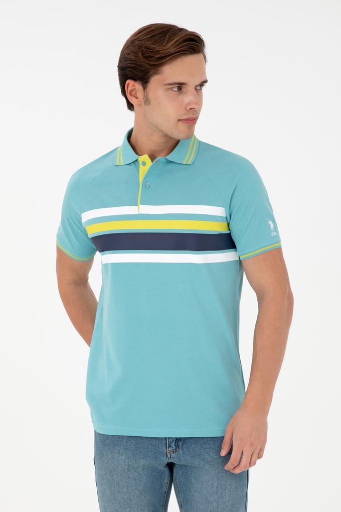Erkek Regular Fit Polo Yaka Mint Tişört