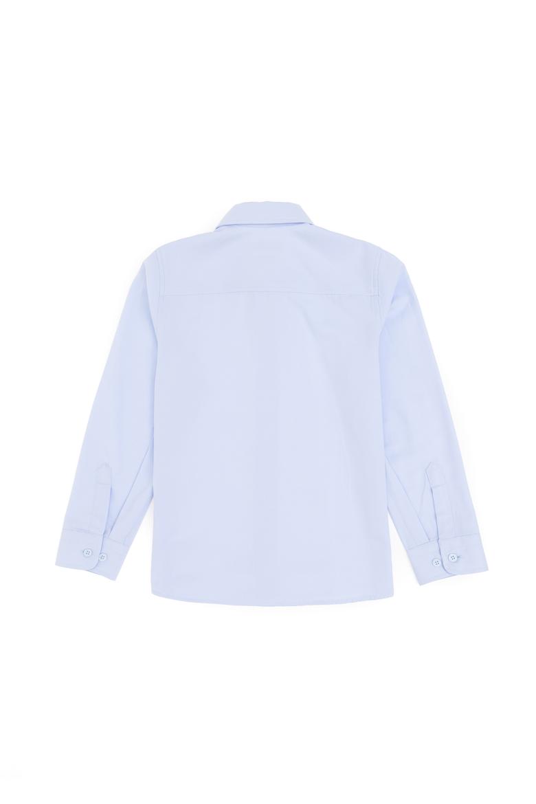 Erkek Çocuk Açık Mavi Uzun Kollu Basic Gömlek - 50297377003