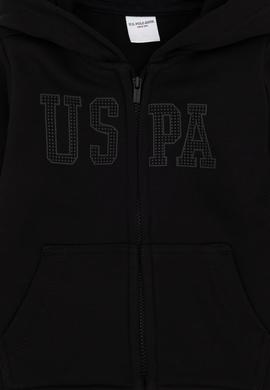 Kız Bebek Siyah Fermuarlı Basic Sweatshirt - 50296426053