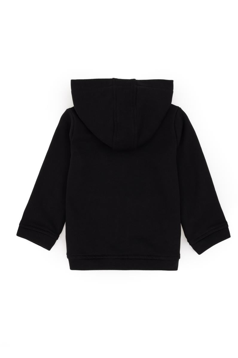 Kız Bebek Siyah Fermuarlı Basic Sweatshirt