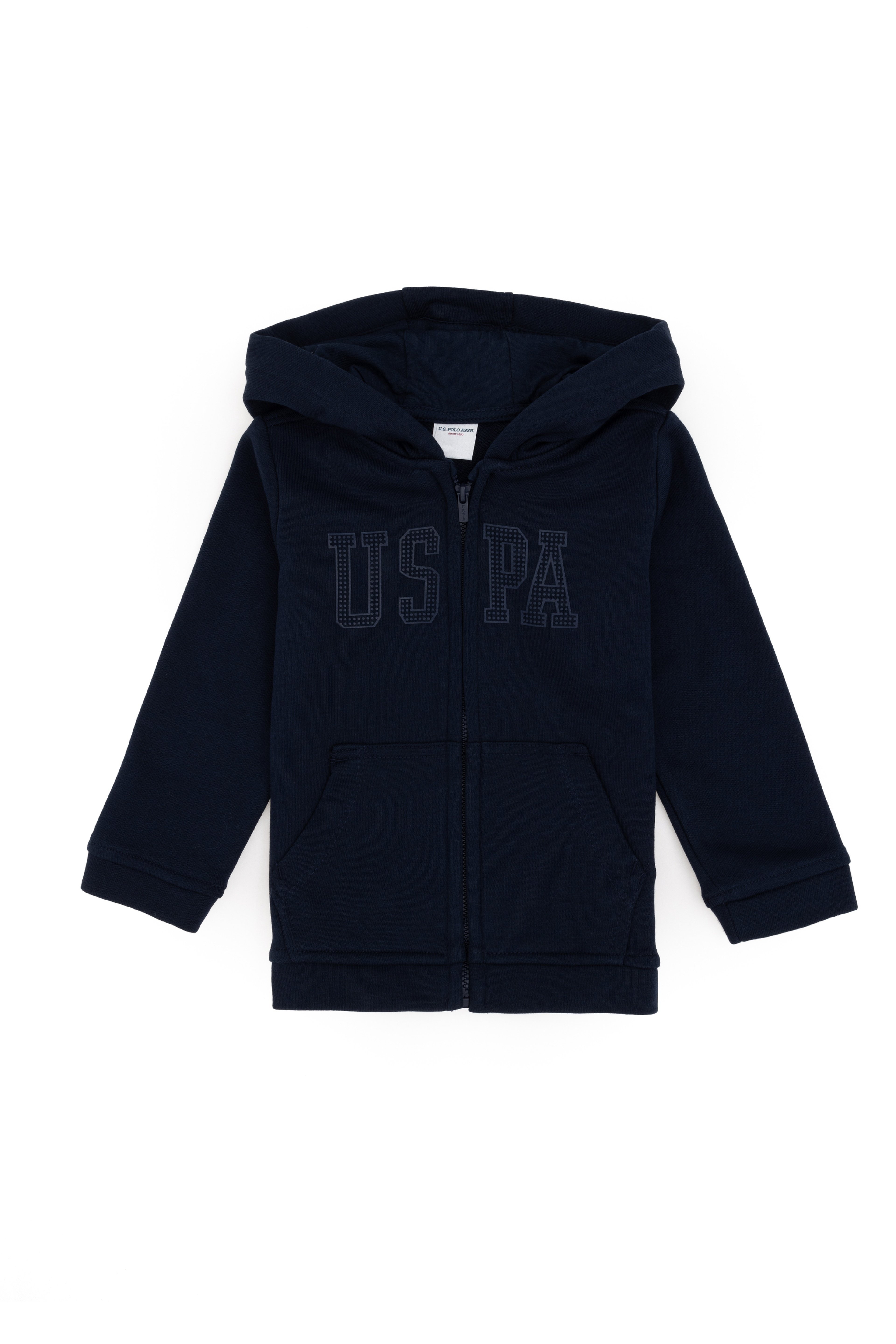 Kız Bebek Lacivert Fermuarlı Basic Sweatshirt - Image 1