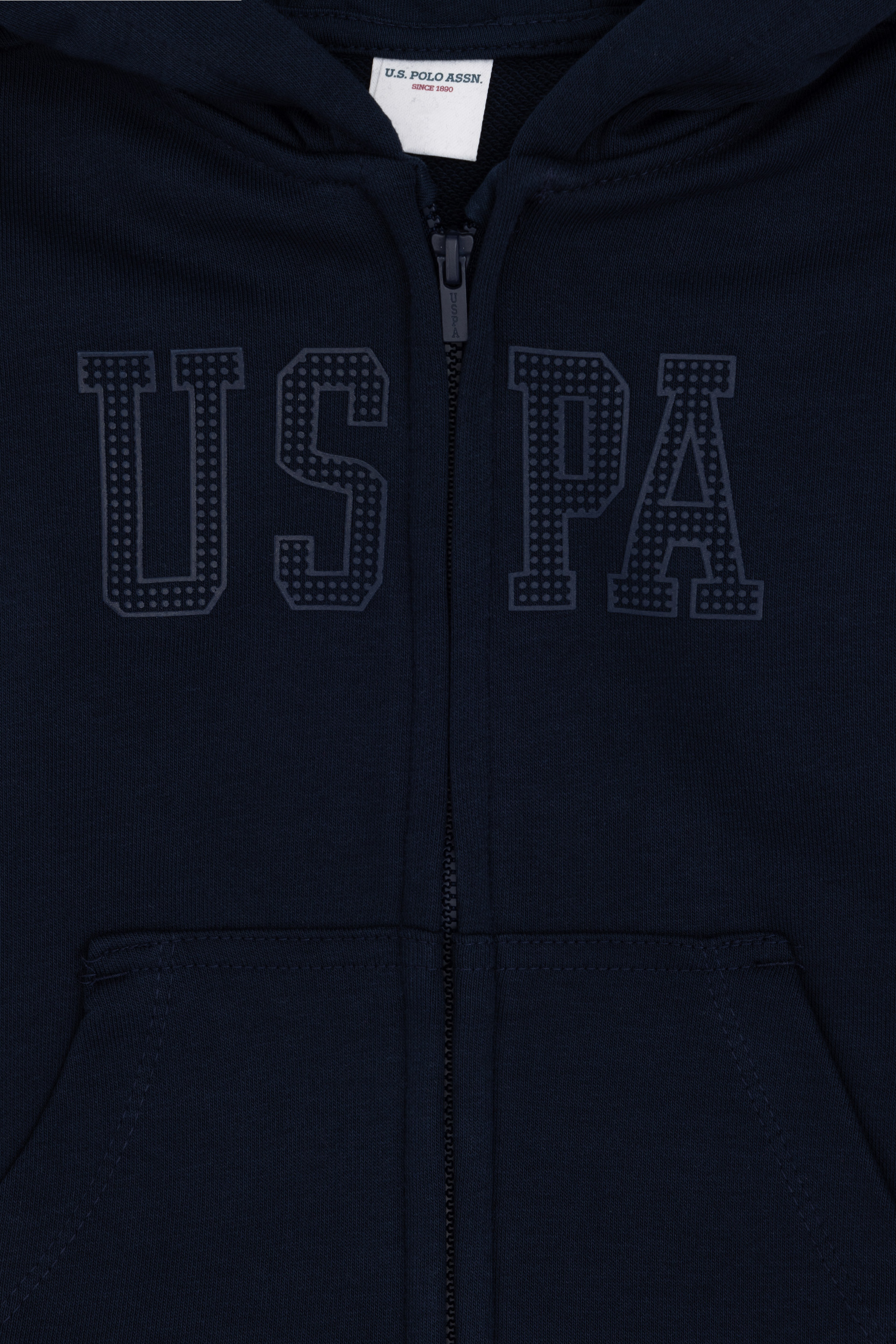 Kız Bebek Lacivert Fermuarlı Basic Sweatshirt - Image 3