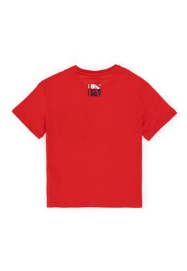 Erkek Çocuk Kırmızı Bisiklet Yaka Tişört - 50295428027