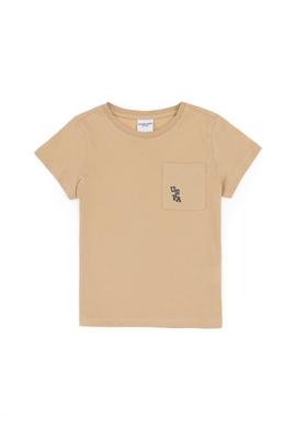 Erkek Çocuk Kum Bisiklet Yaka Tişört - 50298096056