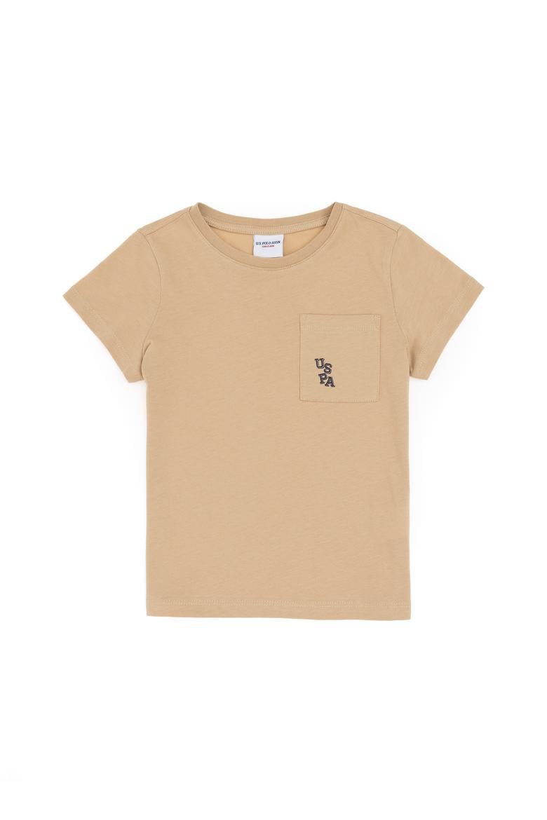 Erkek Çocuk Kum Bisiklet Yaka Tişört