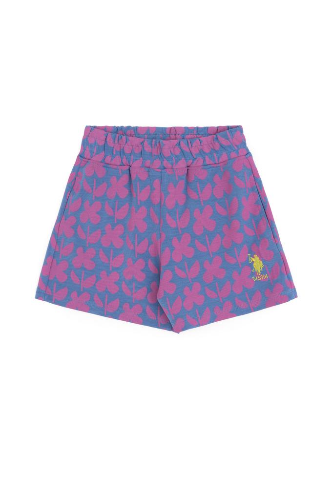 Kız Çocuk Saks Örme Şort