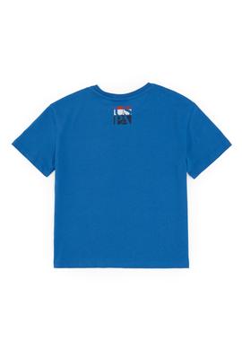 Erkek Çocuk Kobalt Bisiklet Yaka Tişört - 50295428067