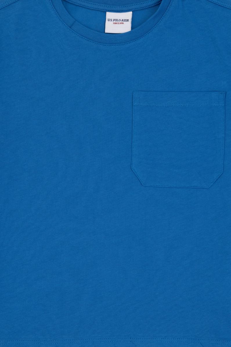 Erkek Çocuk Kobalt Bisiklet Yaka Tişört