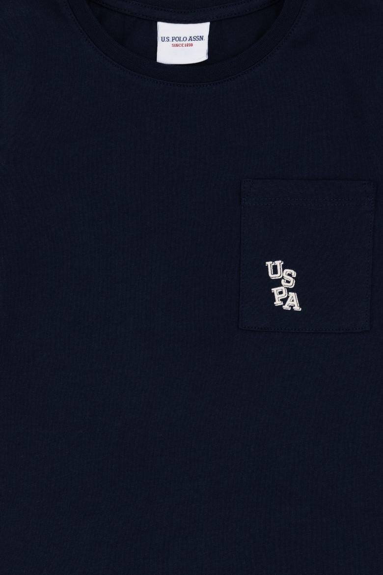 Erkek Çocuk Lacivert Bisiklet Yaka Tişört - 50298096018