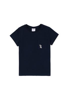 Erkek Çocuk Lacivert Bisiklet Yaka Tişört - 50298096018