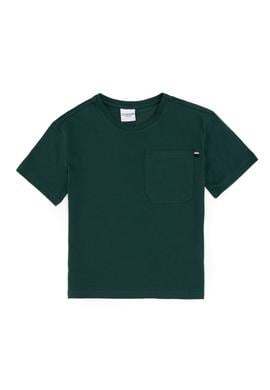 Erkek Çocuk Koyu Yeşil Bisiklet Yaka Tişört - 50295428083