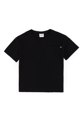 Erkek Çocuk Siyah Bisiklet Yaka Tişört - 50295428057