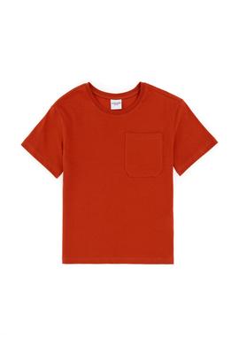 Erkek Çocuk Kiremit Bisiklet Yaka Tişört - 50295428038