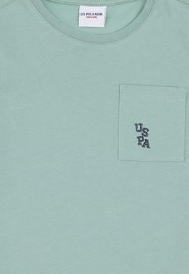 Erkek Çocuk Su Yeşili Bisiklet Yaka Tişört - 50298096076