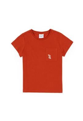 Erkek Çocuk Kiremit Bisiklet Yaka Tişört - 50298096031