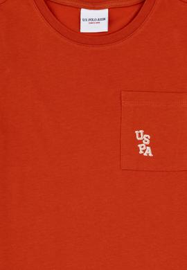 Erkek Çocuk Kiremit Bisiklet Yaka Tişört - 50298096031