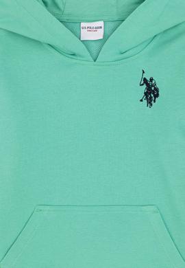 Erkek Çocuk Mint Basic Kapüşonlu Sweatshirt - 50289134126