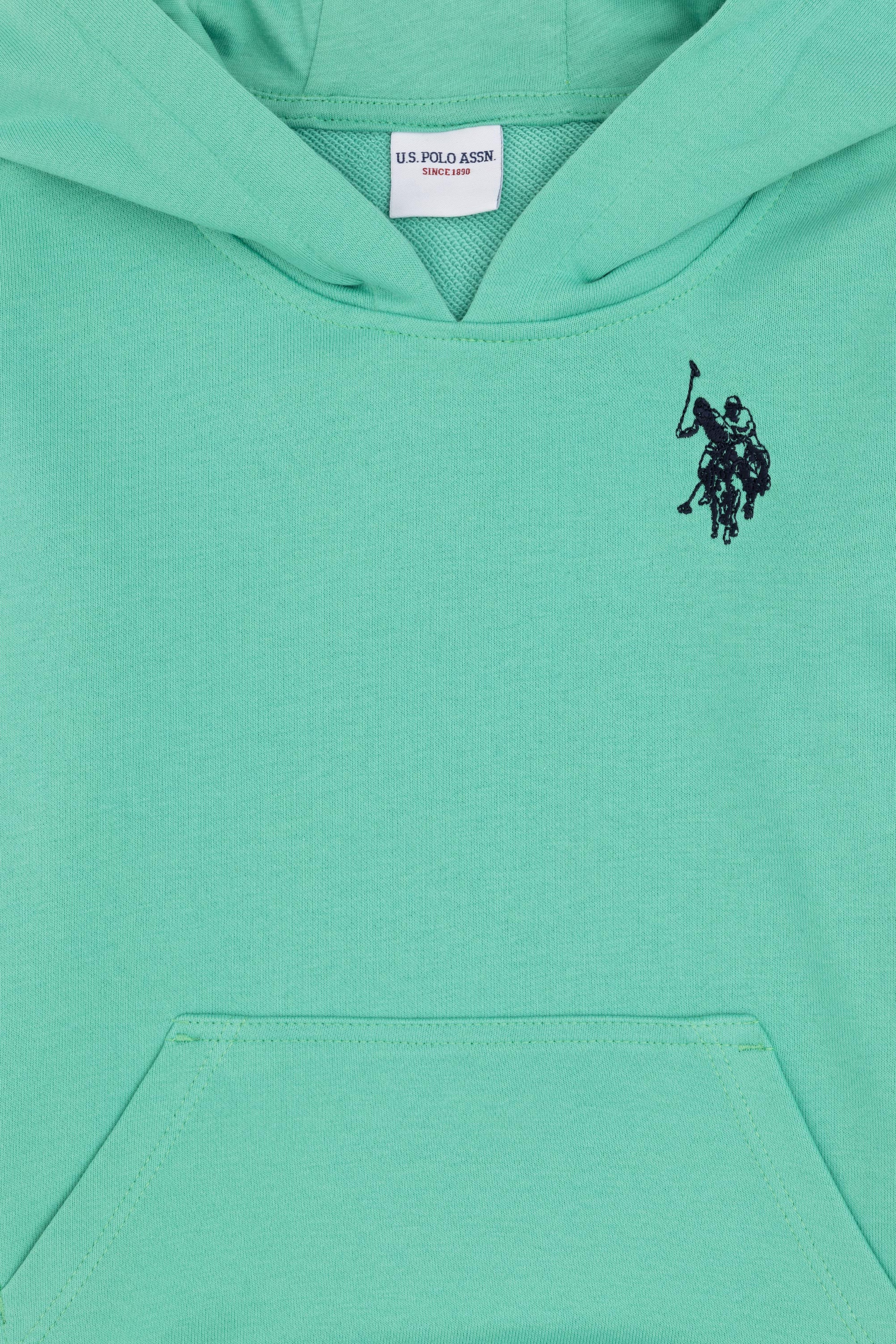 Erkek Çocuk Mint Basic Kapüşonlu Sweatshirt - Image 3