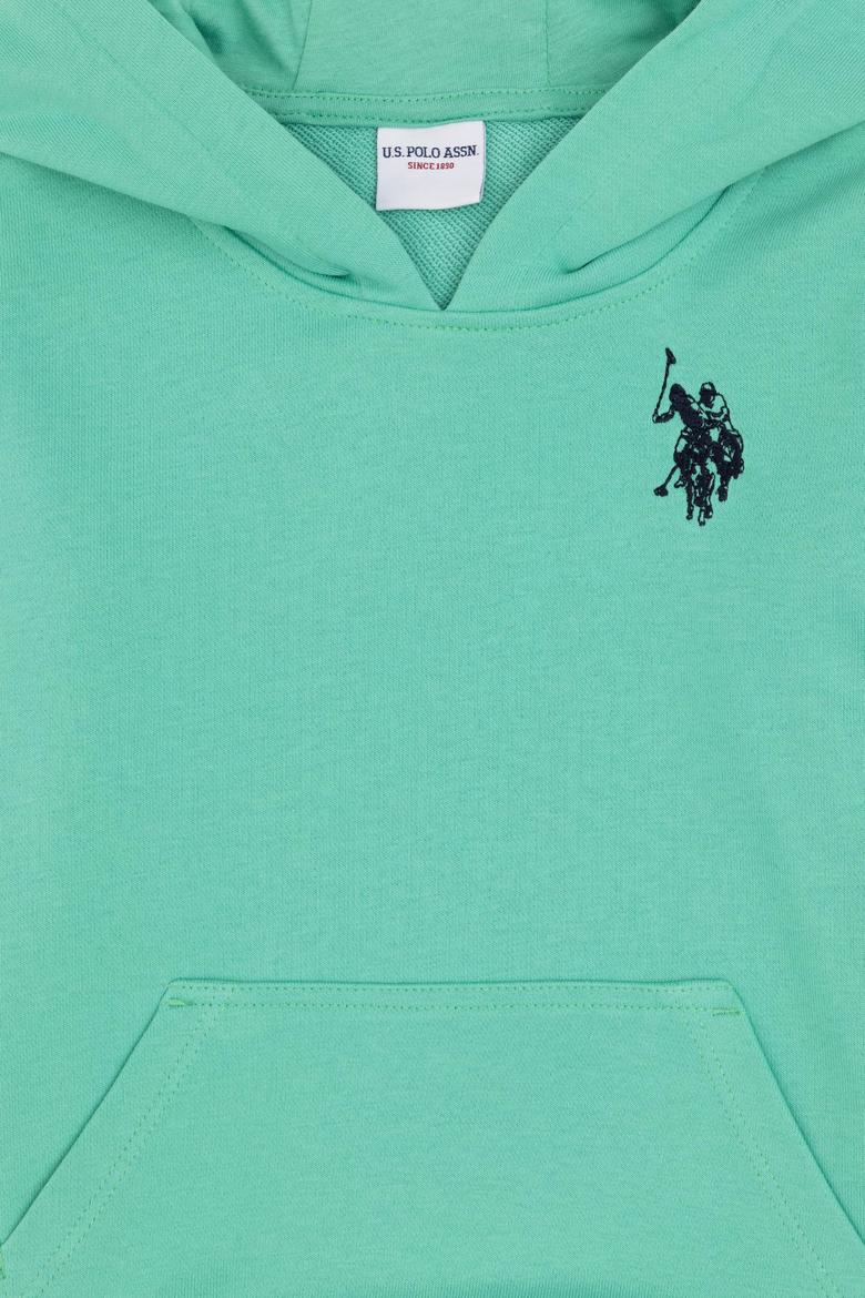 Erkek Çocuk Mint Basic Kapüşonlu Sweatshirt - 50289134126