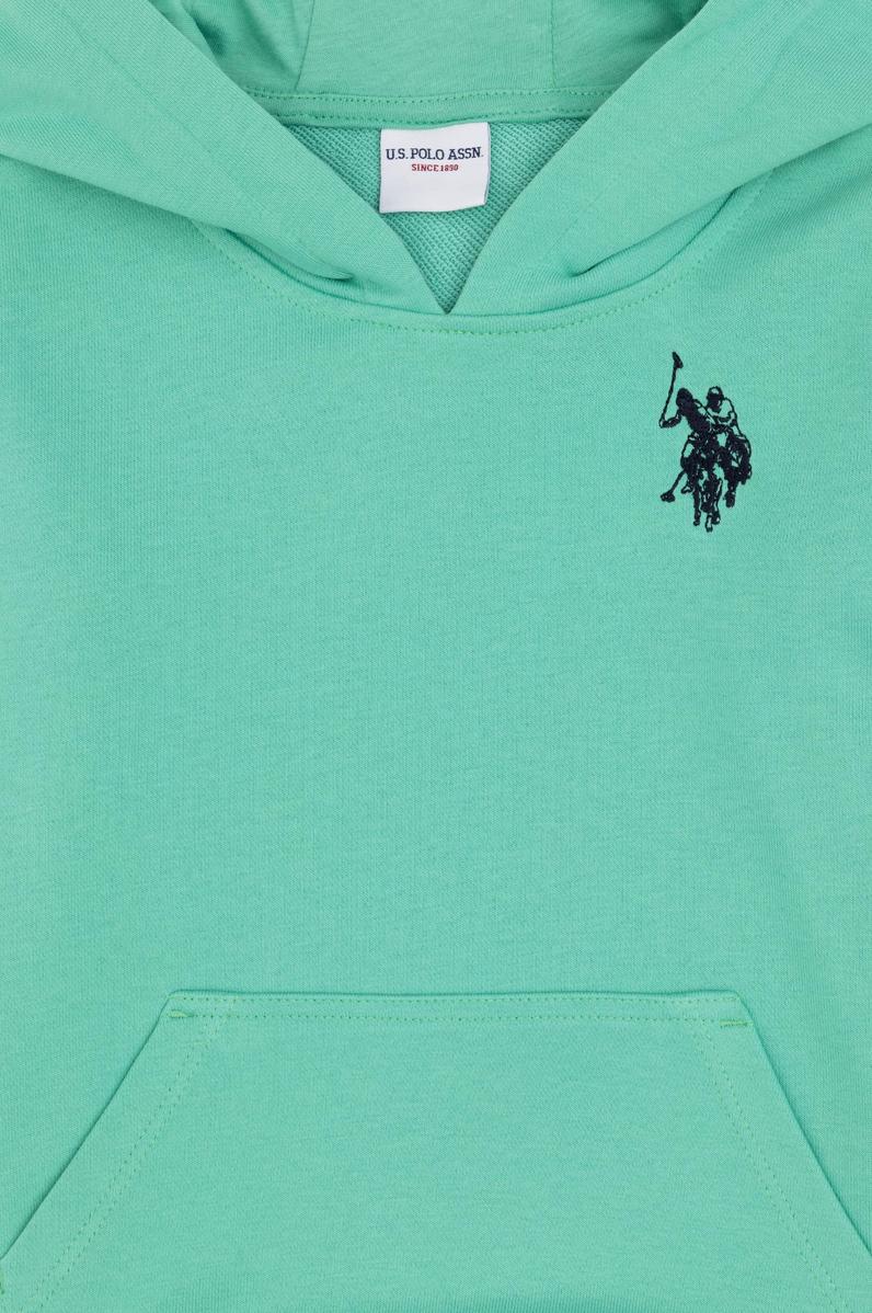 Erkek Çocuk Mint Basic Kapüşonlu Sweatshirt