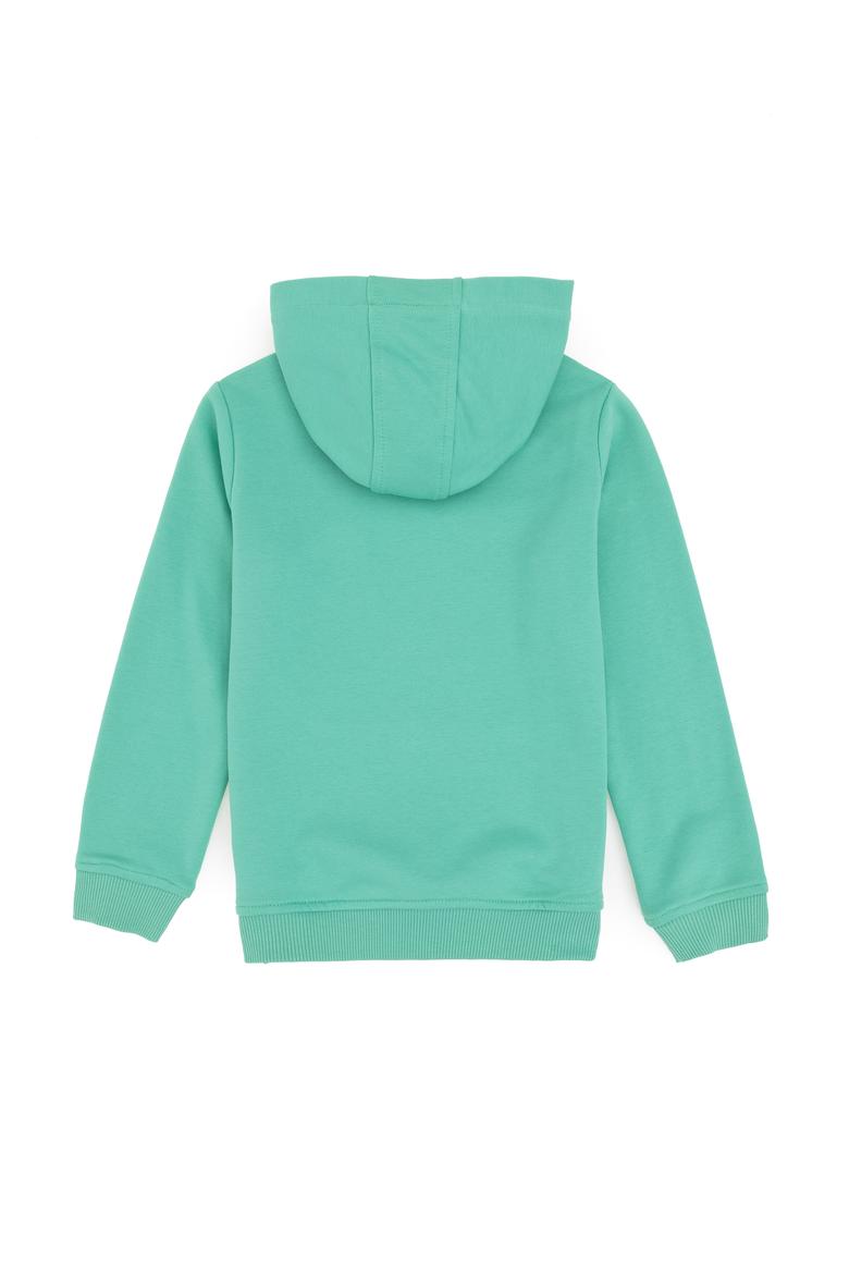Erkek Çocuk Mint Basic Kapüşonlu Sweatshirt - 50289134126