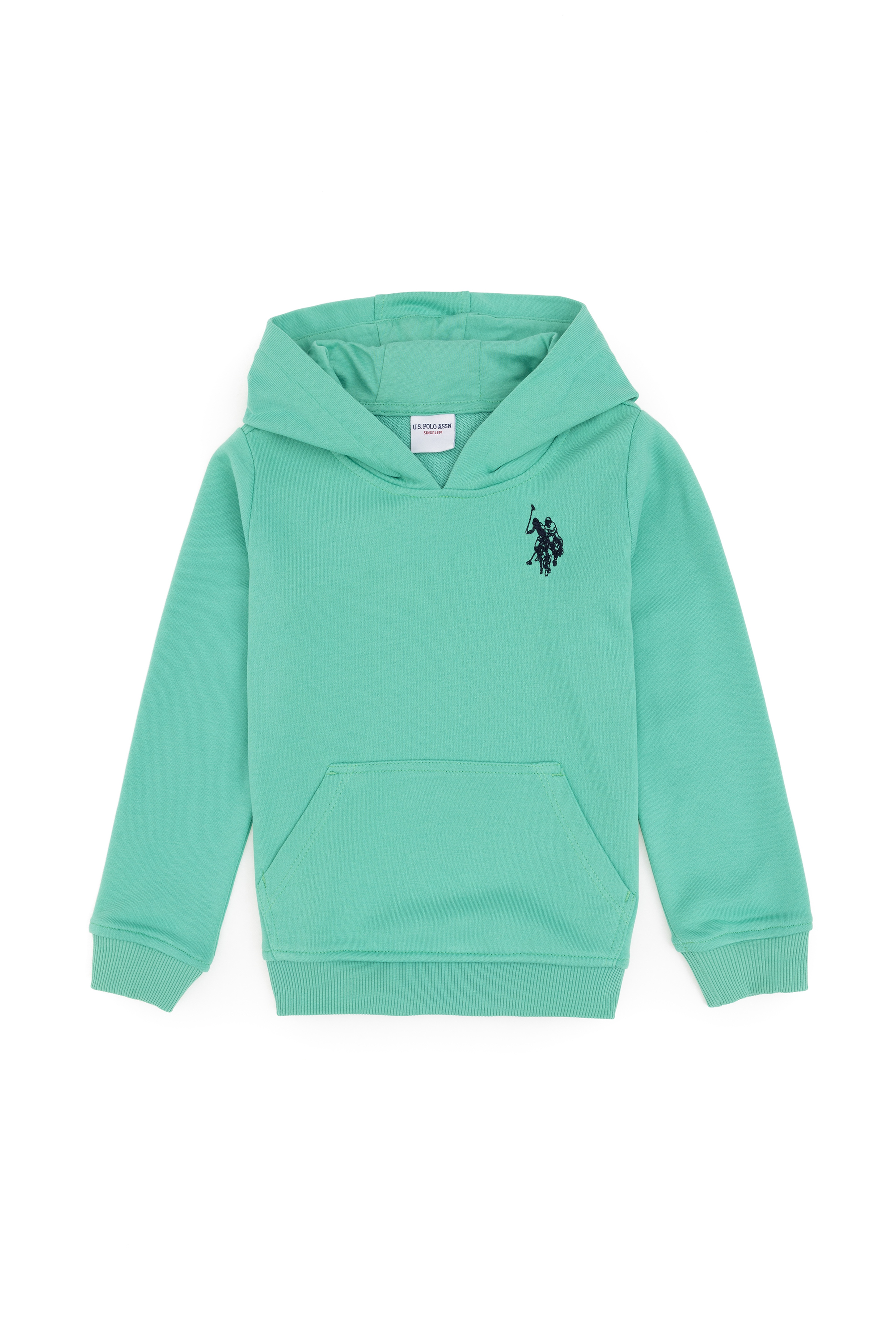 Erkek Çocuk Mint Basic Kapüşonlu Sweatshirt - Image 1