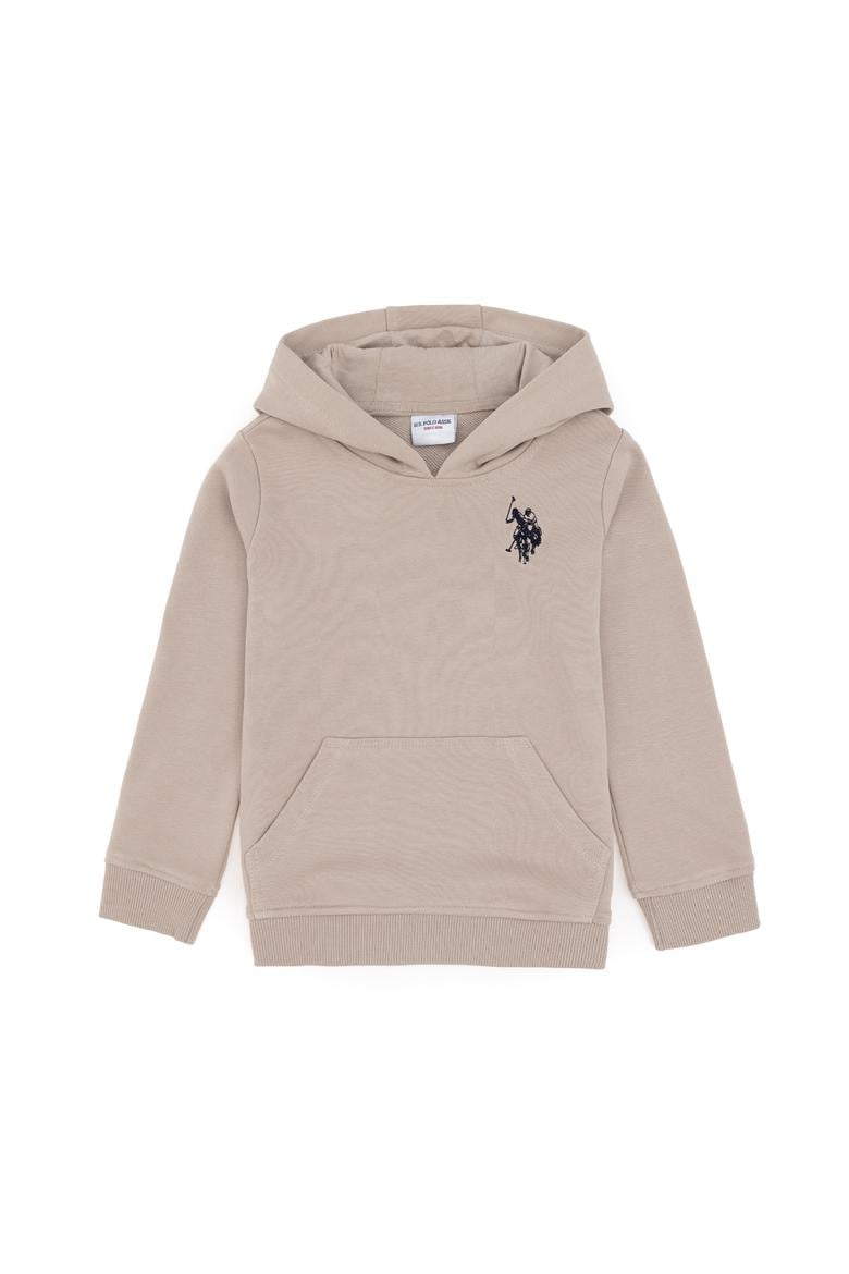 Erkek Çocuk Taş Basic Kapüşonlu Sweatshirt