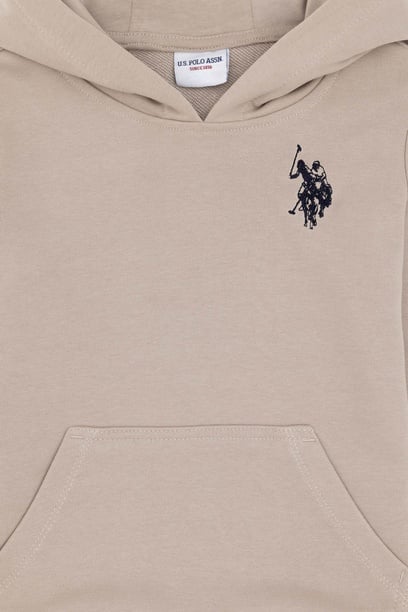 Erkek Çocuk Taş Basic Kapüşonlu Sweatshirt