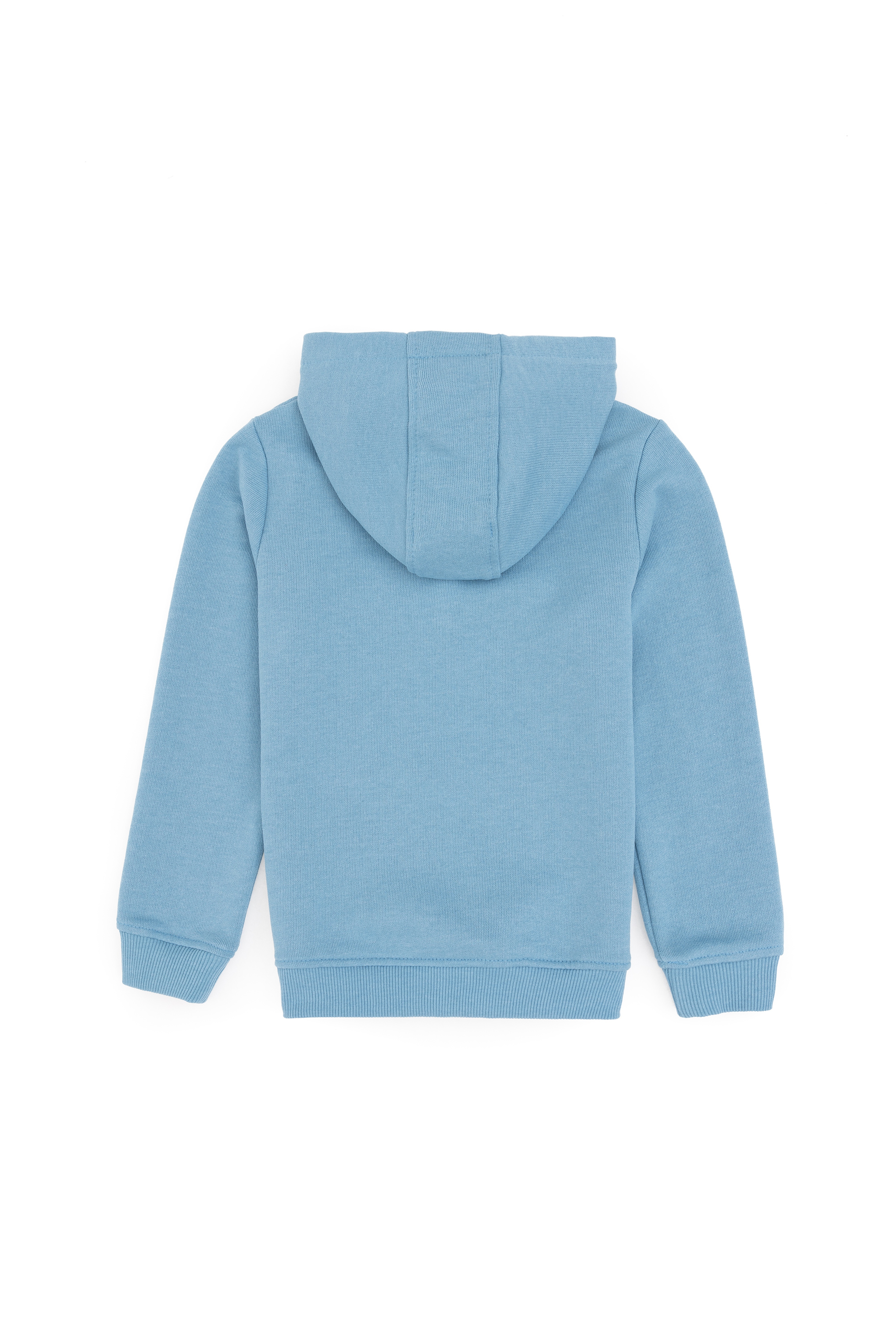 Erkek Çocuk Mavi Basic Kapüşonlu Sweatshirt