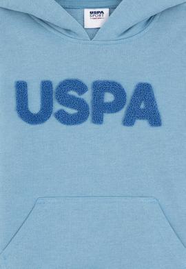 Erkek Çocuk Mavi Basic Kapüşonlu Sweatshirt - 50289142109