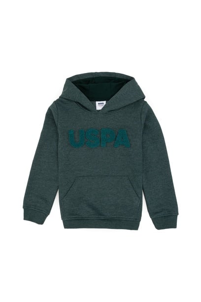 Erkek Çocuk Koyu Yeşil Basic Sweatshirt