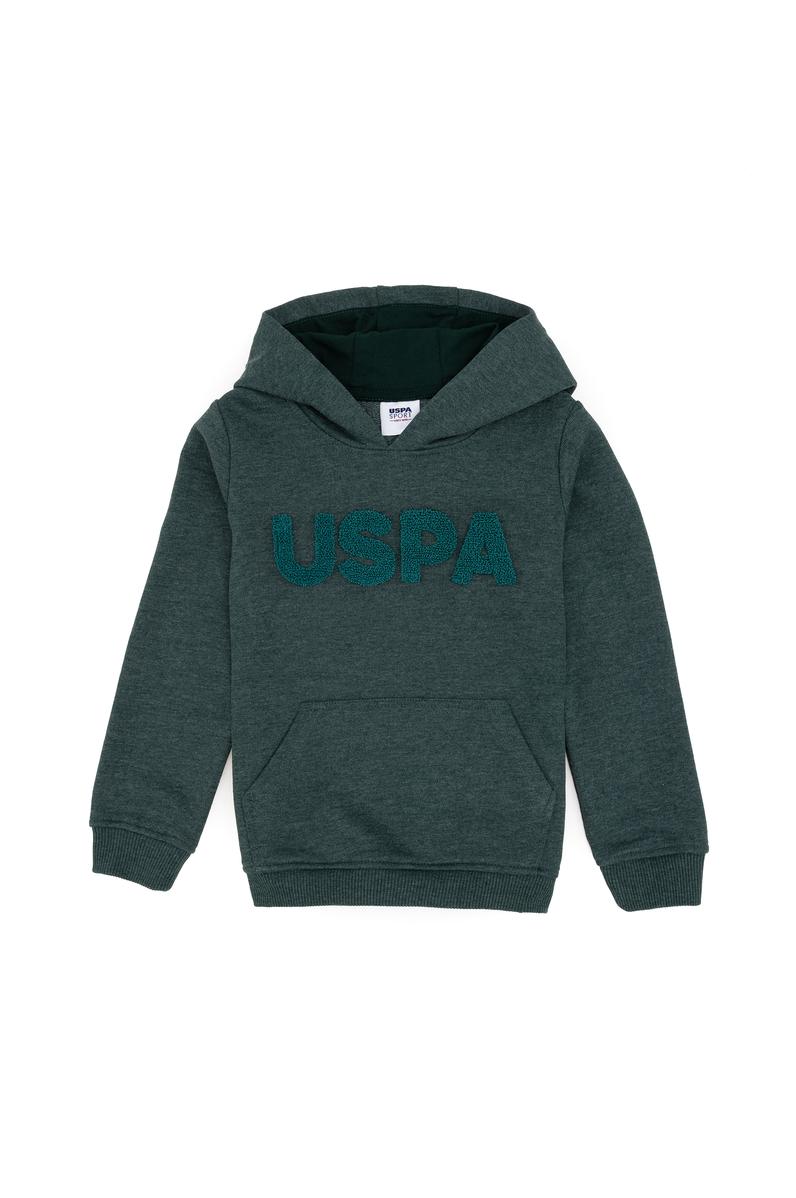 Erkek Çocuk Koyu Yeşil Basic Sweatshirt