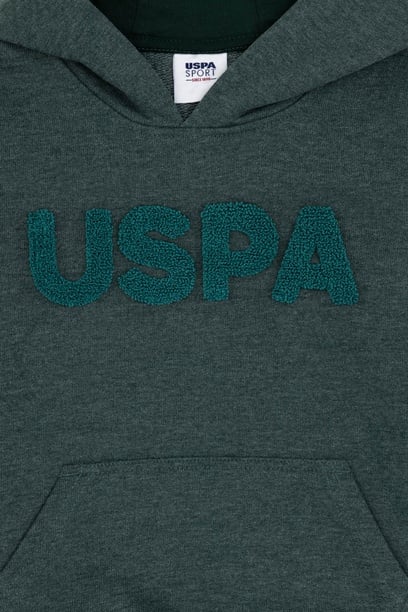 Erkek Çocuk Koyu Yeşil Basic Sweatshirt