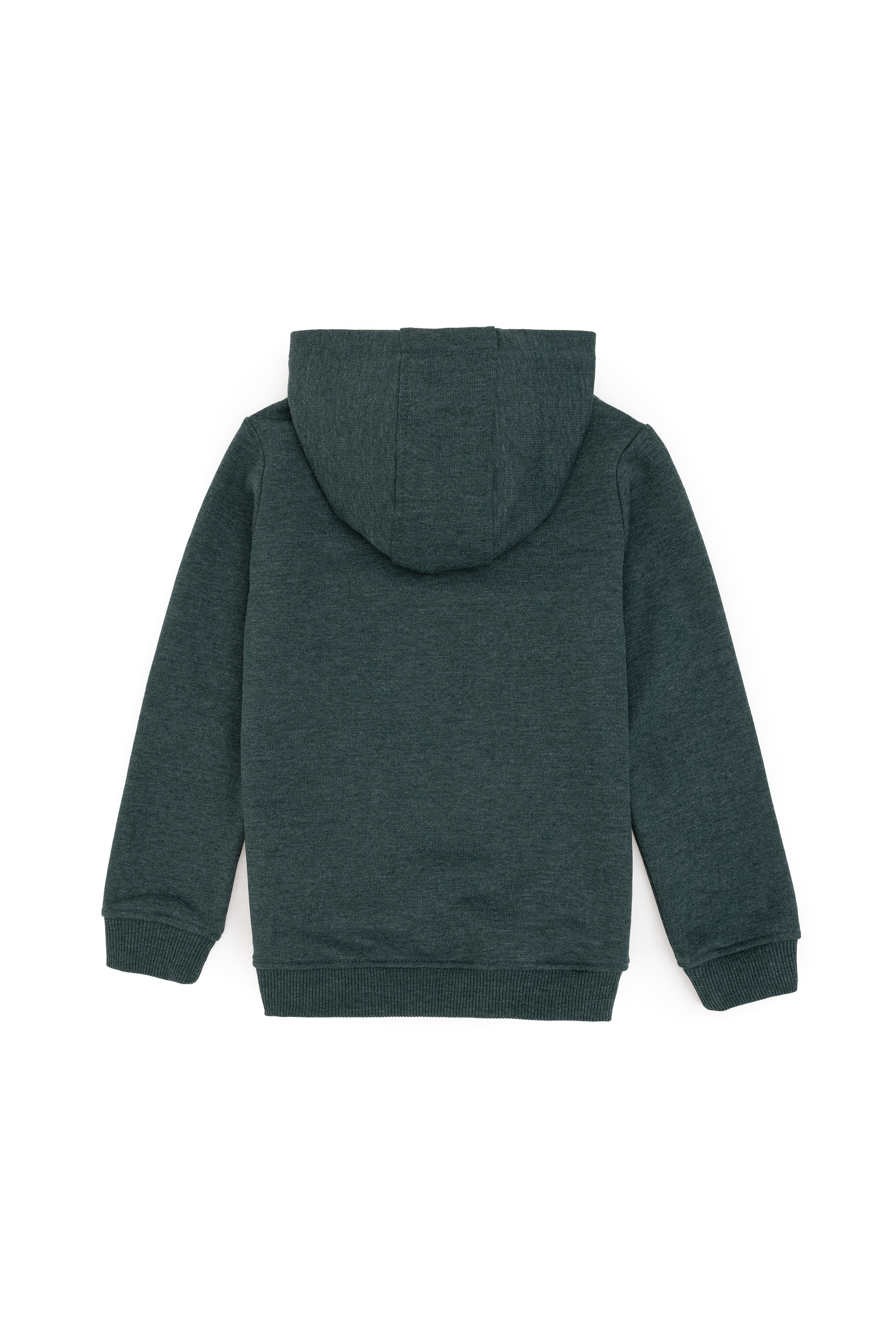 Erkek Çocuk Koyu Yeşil Basic Sweatshirt - Image 2