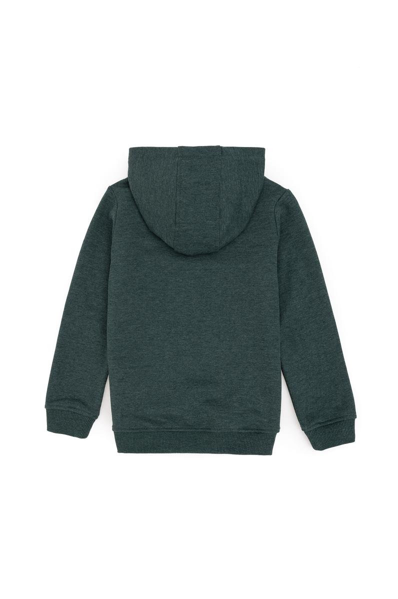 Erkek Çocuk Koyu Yeşil Basic Sweatshirt