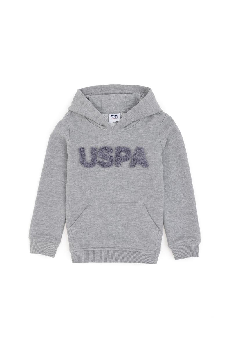 Erkek Çocuk Gri Melanj Basic Sweatshirt