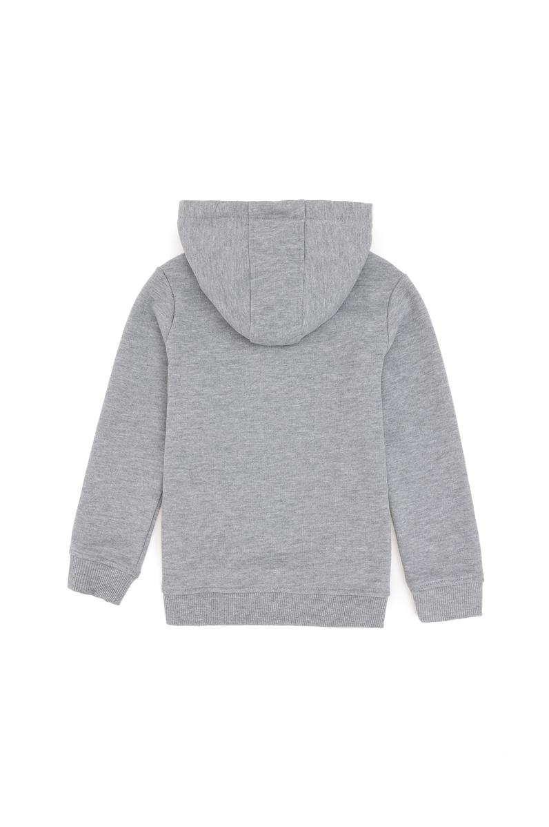 Erkek Çocuk Gri Melanj Basic Sweatshirt