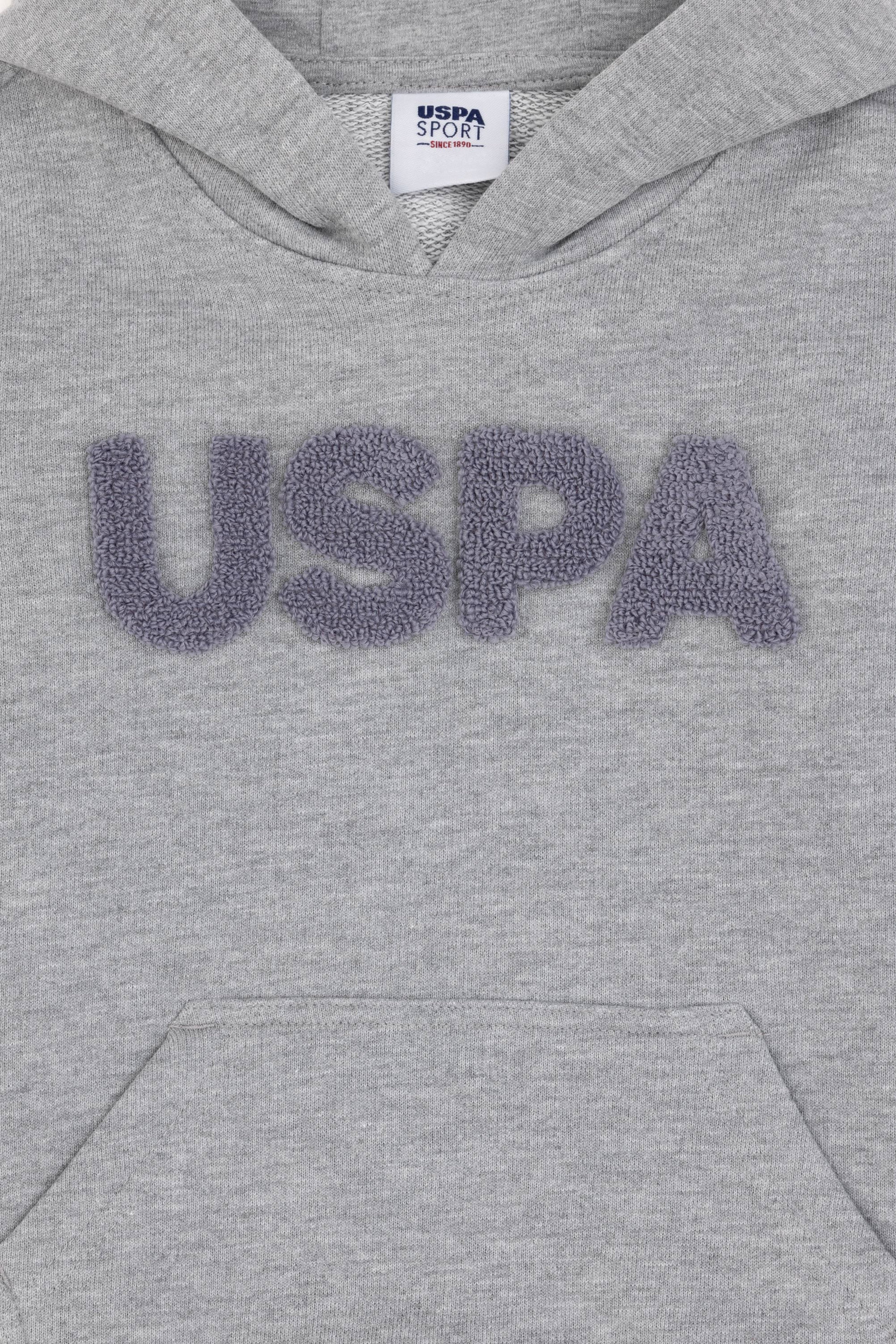 Erkek Çocuk Gri Melanj Basic Sweatshirt - Image 3