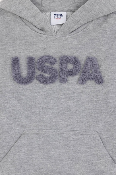 Erkek Çocuk Gri Melanj Basic Sweatshirt