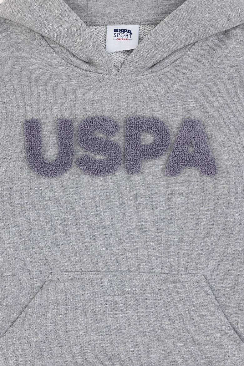 Erkek Çocuk Gri Melanj Basic Sweatshirt - 50289142029