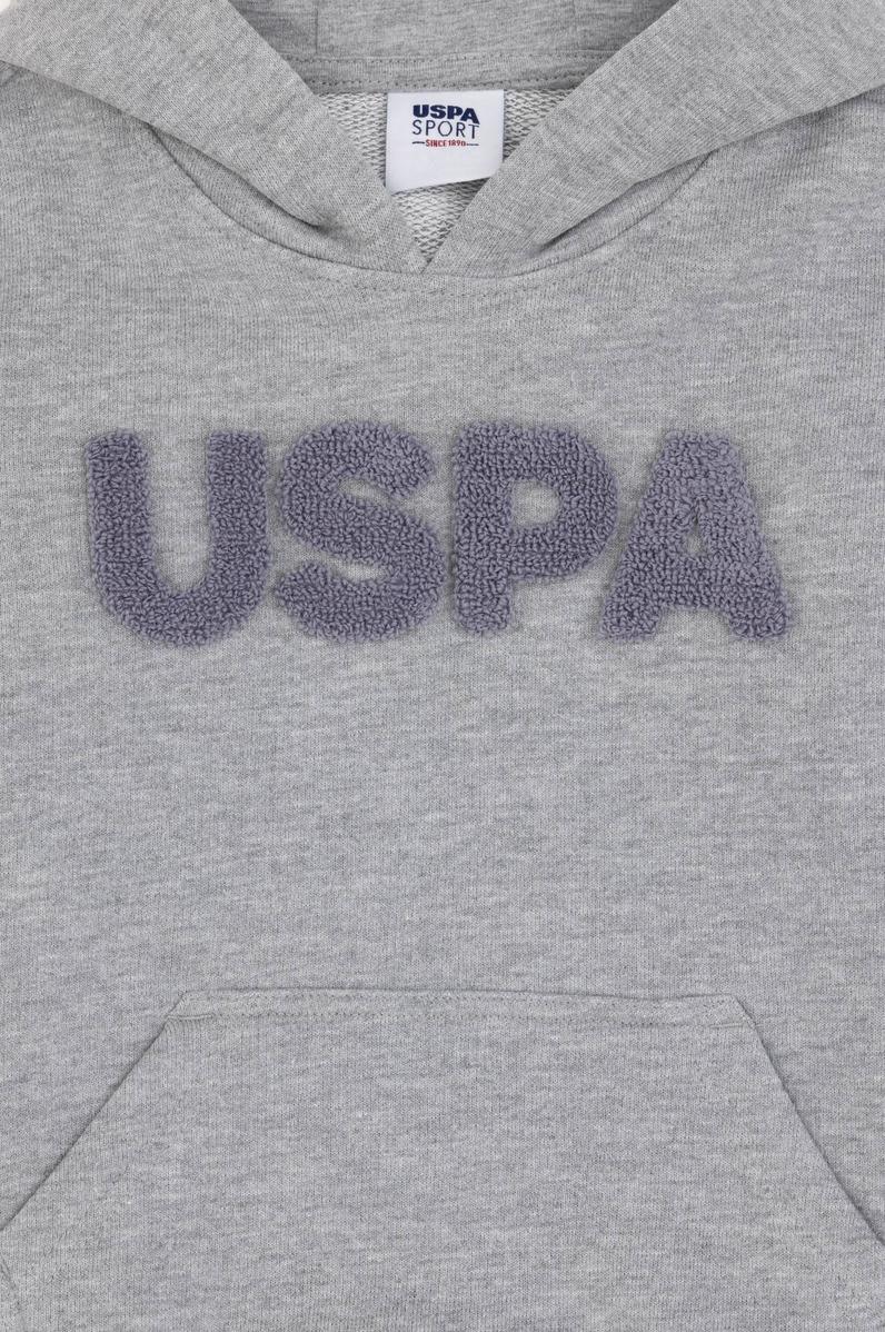 Erkek Çocuk Gri Melanj Basic Sweatshirt