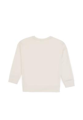 Kız Çocuk Krem Bisiklet Yaka Sweatshirt - 50290675002