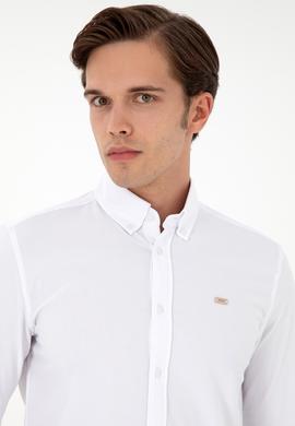 Erkek Beyaz Uzun Kollu Gömlek - 50292315012